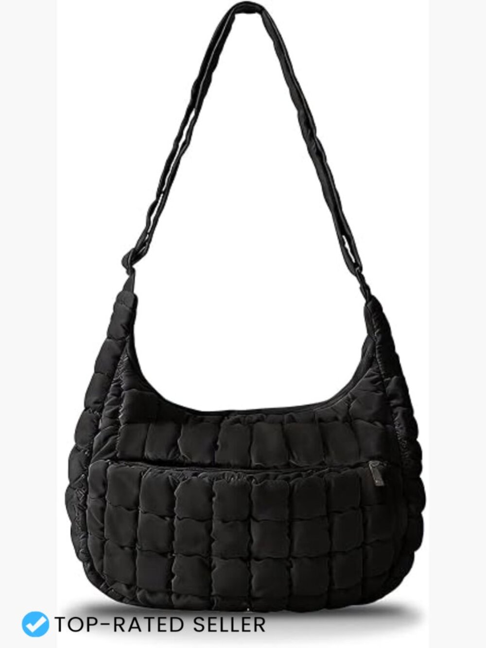 Quilted Puffer Crossbody Bag Puffy Purse Lightweight Shoulder Handbag Daily Use